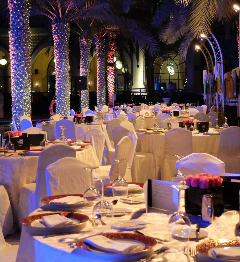 Gedeckter Tisch in Dubai